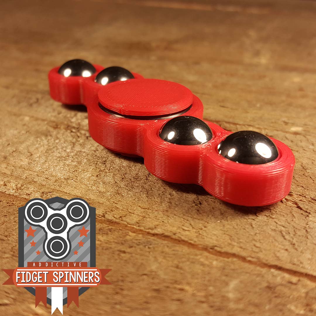 EDC Chromosomes Dual Bar Spinner Cross Fidget Toy With Caps