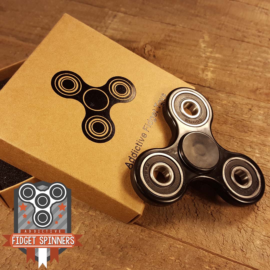 EDC 71 Tri Bar Spinner Fidget Toy with Caps