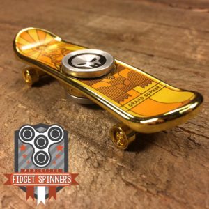 EDC Beaver Skateboard Fidget Spinner (Gold)