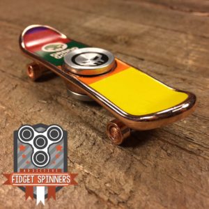 EDC Stripes Skateboard Fidget Spinner( Copper)
