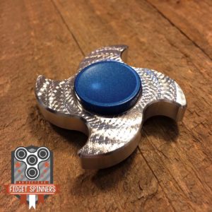 EDC Aluminum 4 Point Shuriken Fidget Spinner with Stainless Steel Caps