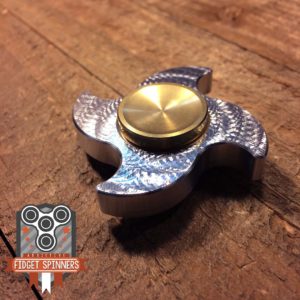 EDC Aluminum 4 Point Shuriken Fidget Spinner with Stainless Steel Caps