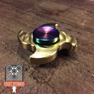 EDC Mini Brass 4 Point Shuriken Fidget Spinner