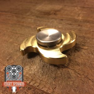 EDC Mini Brass 4 Point Shuriken Fidget Spinner