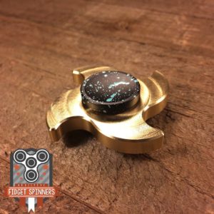 EDC Mini Brass 4 Point Shuriken Fidget Spinner