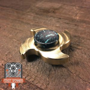 EDC Mini Brass 4 Point Shuriken Fidget Spinner