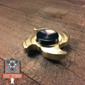 EDC Mini Brass 4 Point Shuriken Fidget Spinner