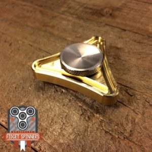 EDC Mini Brass Triangle Fidget Spinner