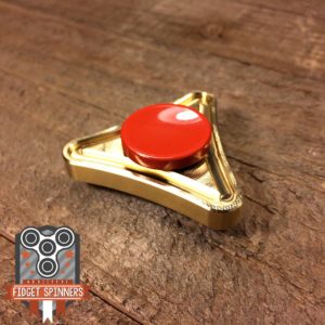 EDC Mini Brass Triangle Fidget Spinner