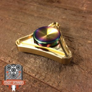 EDC Mini Brass Triangle Fidget Spinner