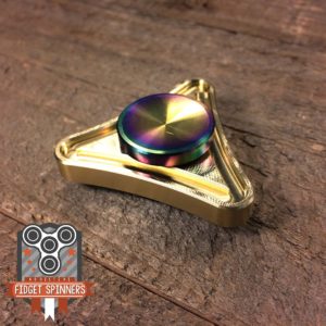 EDC Mini Brass Triangle Fidget Spinner